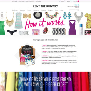 Rent The Runway website